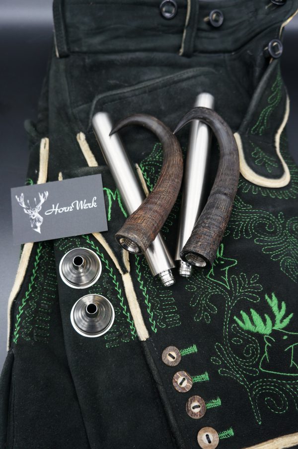 Flachmann Lederne Gams Set – Bild 8