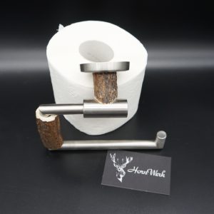 Hirschhorn WC Rollenhalter. Geschenk für Jäger by HornWerk