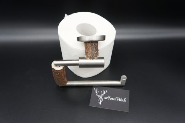 Hirschhorn WC Rollenhalter. Geschenk für Jäger by HornWerk