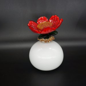 Vase Reh & Glasblume