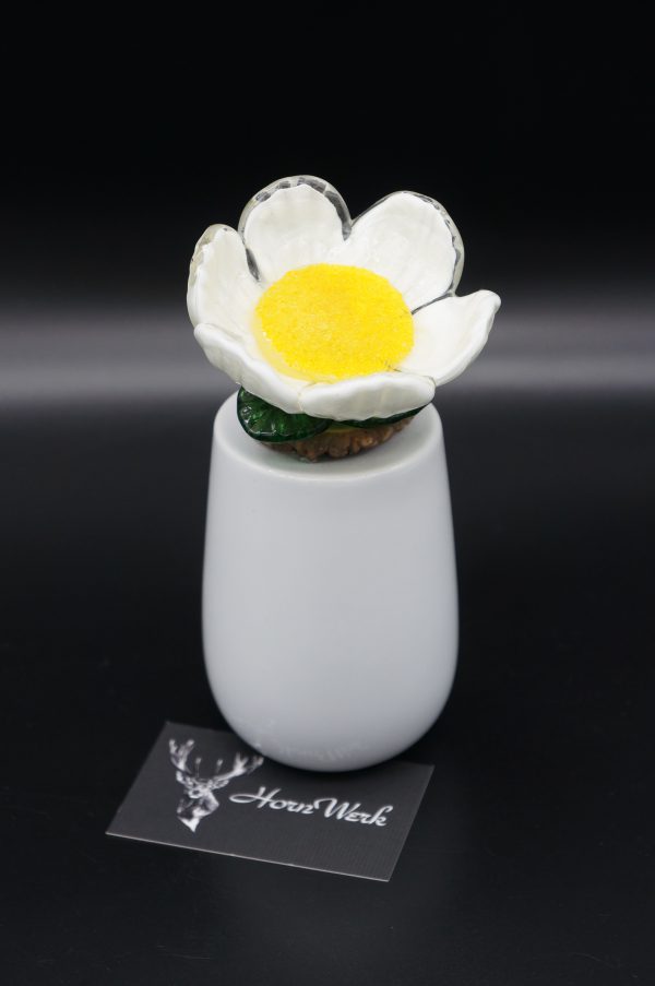 Vase Hirsch & Glasblume – Bild 5