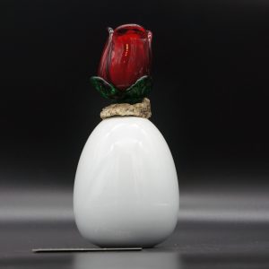 Vase Hirsch & Glasrose