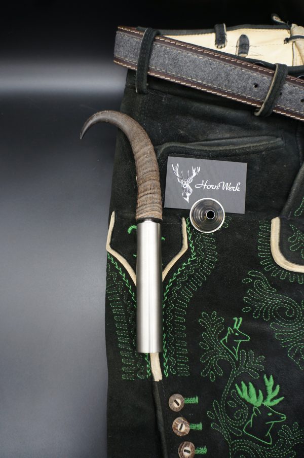 Flachmann Lederhose
