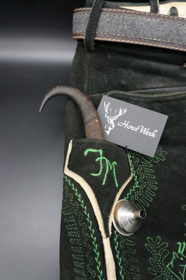 Lederhosen Flachmann Gams