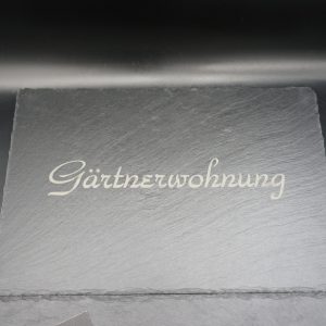 Schieferplatten mit Gravur