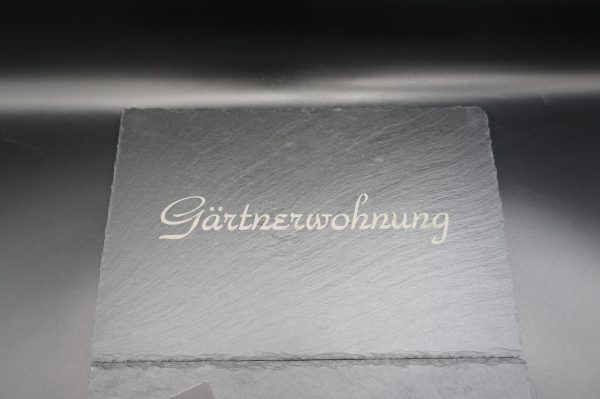 Schieferplatten mit Gravur