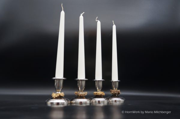 Kerzenständer 4er Set Reh – Bild 3