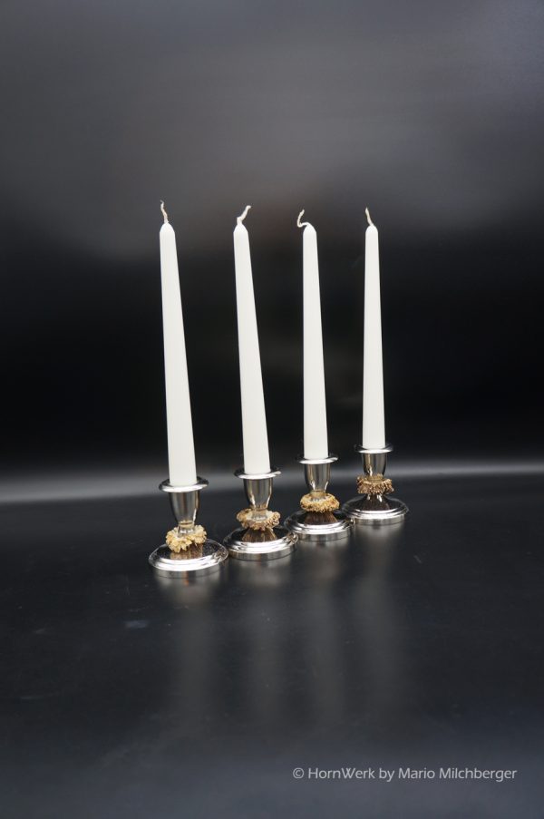 Kerzenständer 4er Set Reh – Bild 2