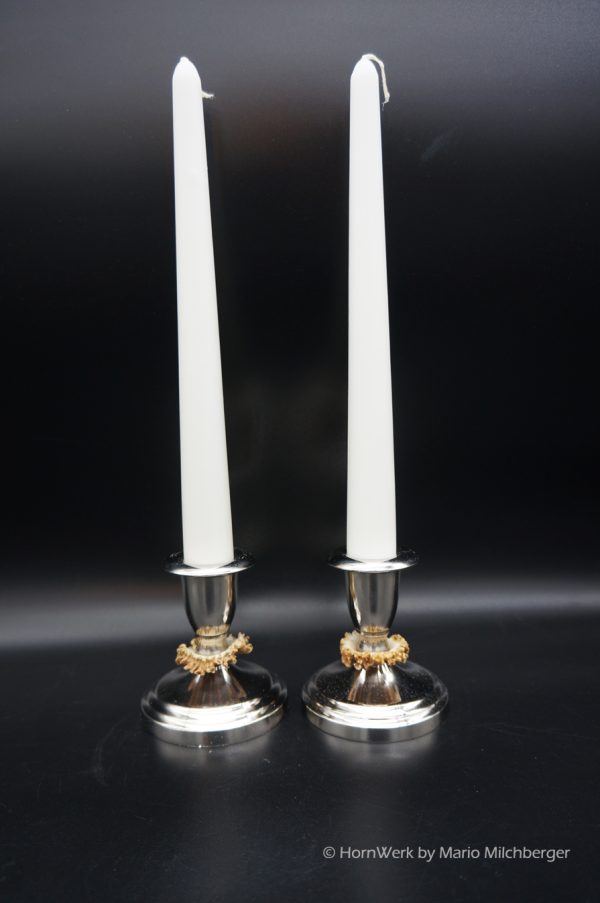 Kerzenständer 2er Set Reh – Bild 2