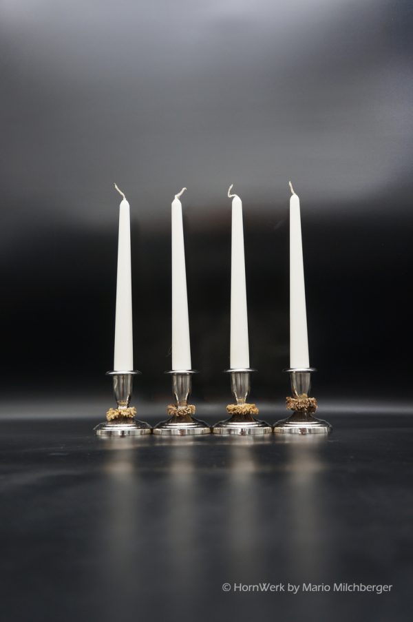 Kerzenständer 4er Set Reh – Bild 5