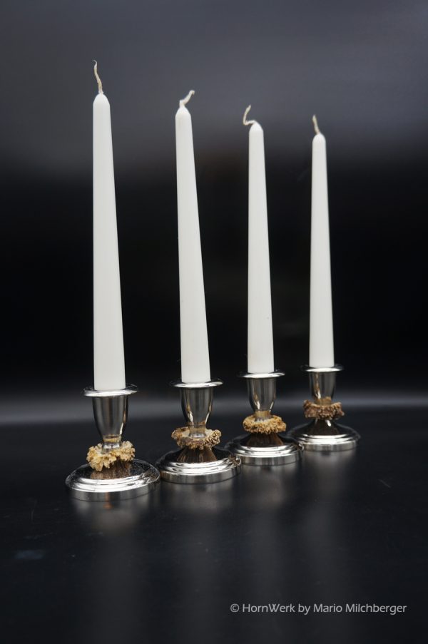 Kerzenständer 4er Set Reh – Bild 6