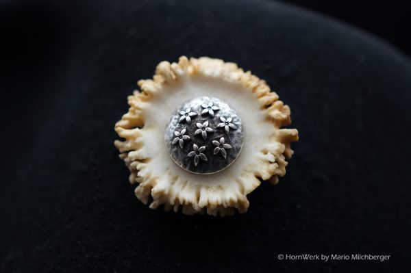 Hutschmuck Rehrose – Bild 2