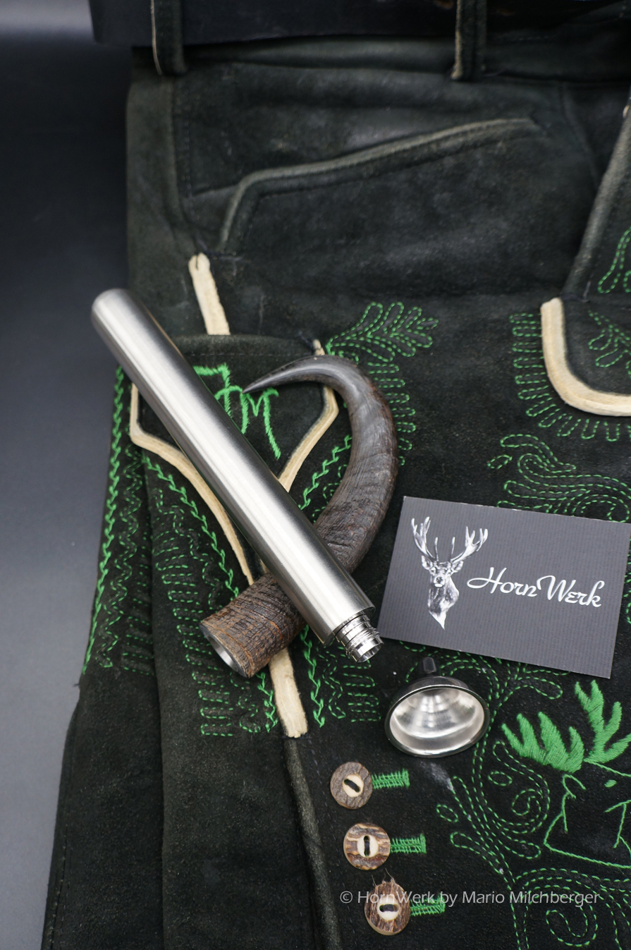 Gams Flachmann Lederne – Bild 2