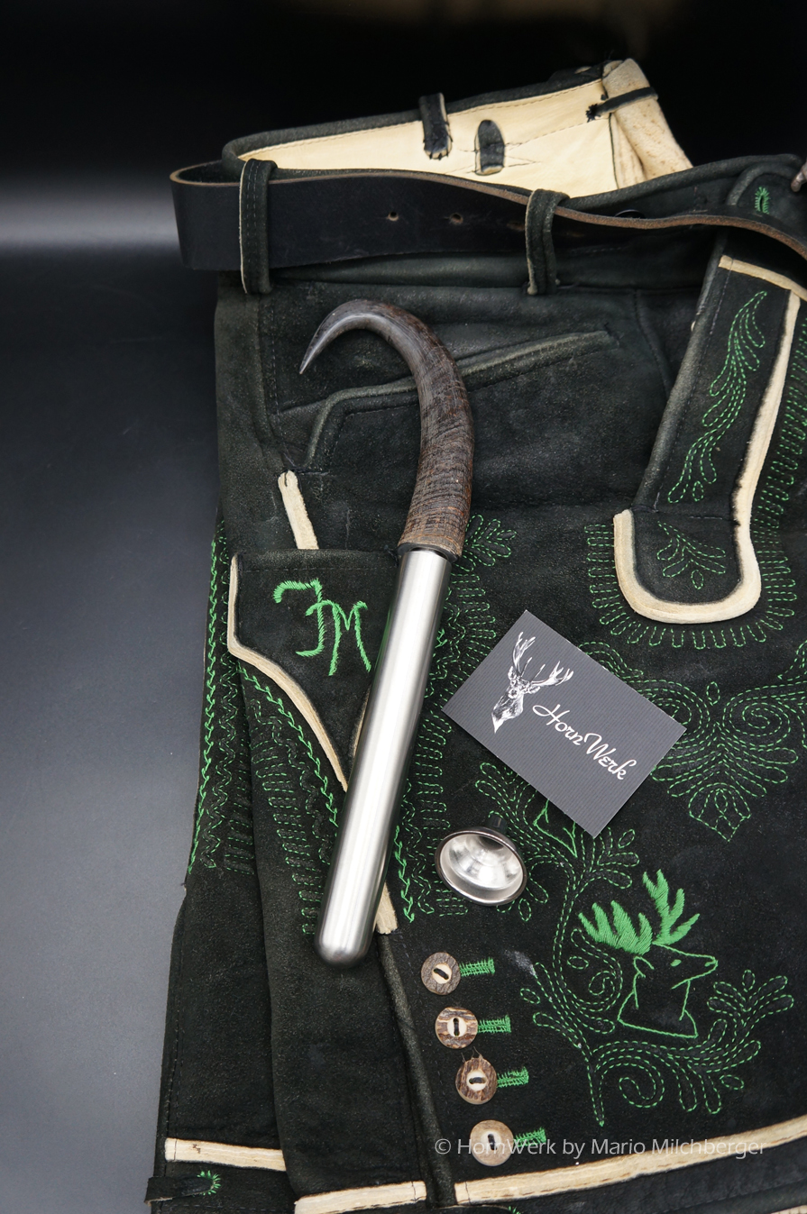 Gams Flachmann Lederne