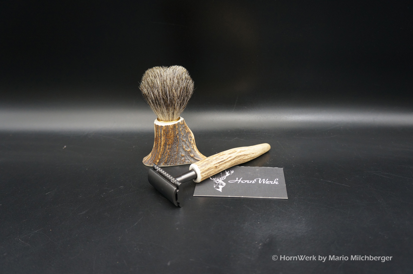 Rasur Set Dachs & Hirsch – Bild 2