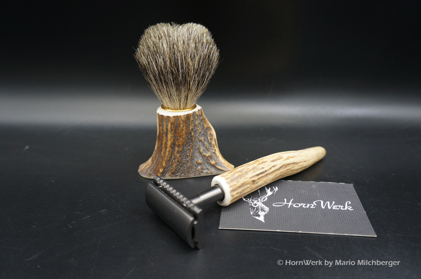 Rasur Set Dachs & Hirsch – Bild 3